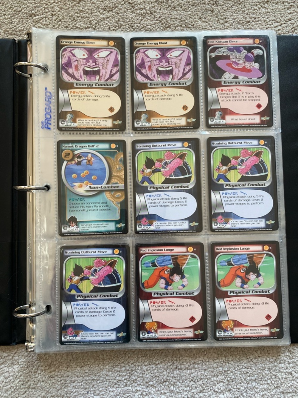2001 Dragon Ball Z Trading Cards LOT